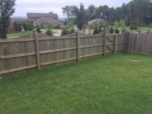 Photo of Bare Wood Privacy Fence