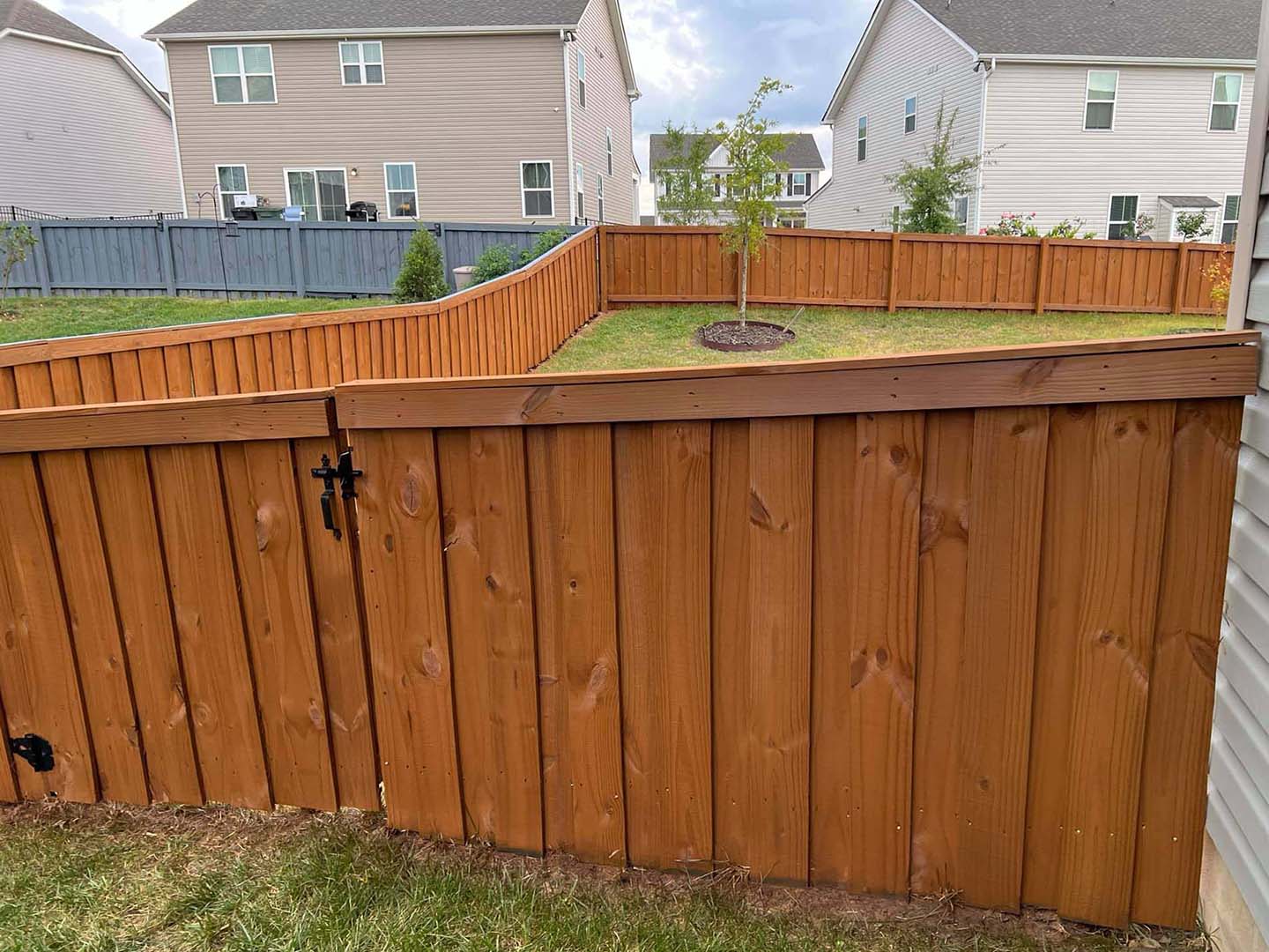 Photo of a wood fence from a Tennessee wood fence restoration company