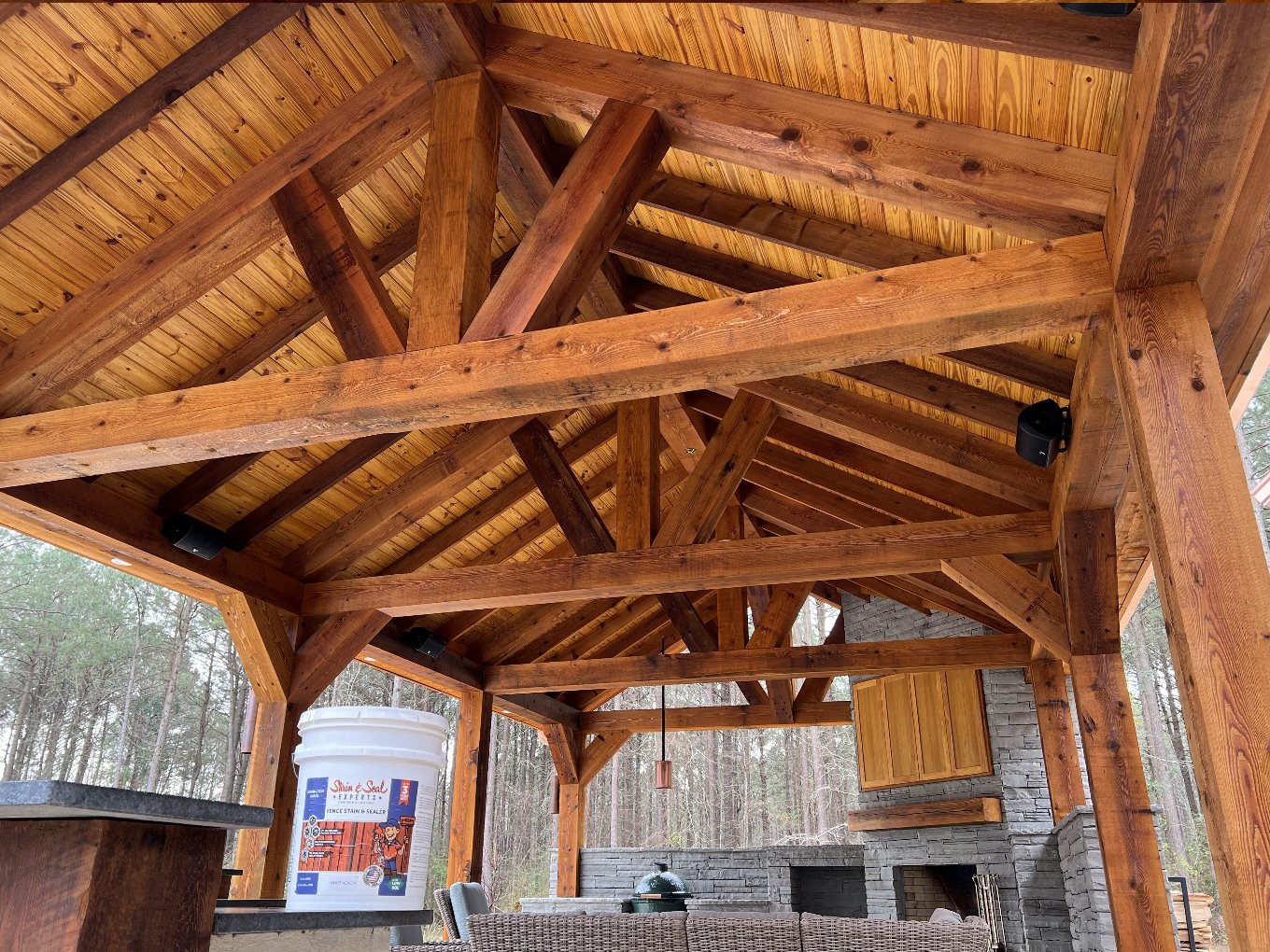 Nashville Outdoor Wood Structures Cleaning and Staining  project photo