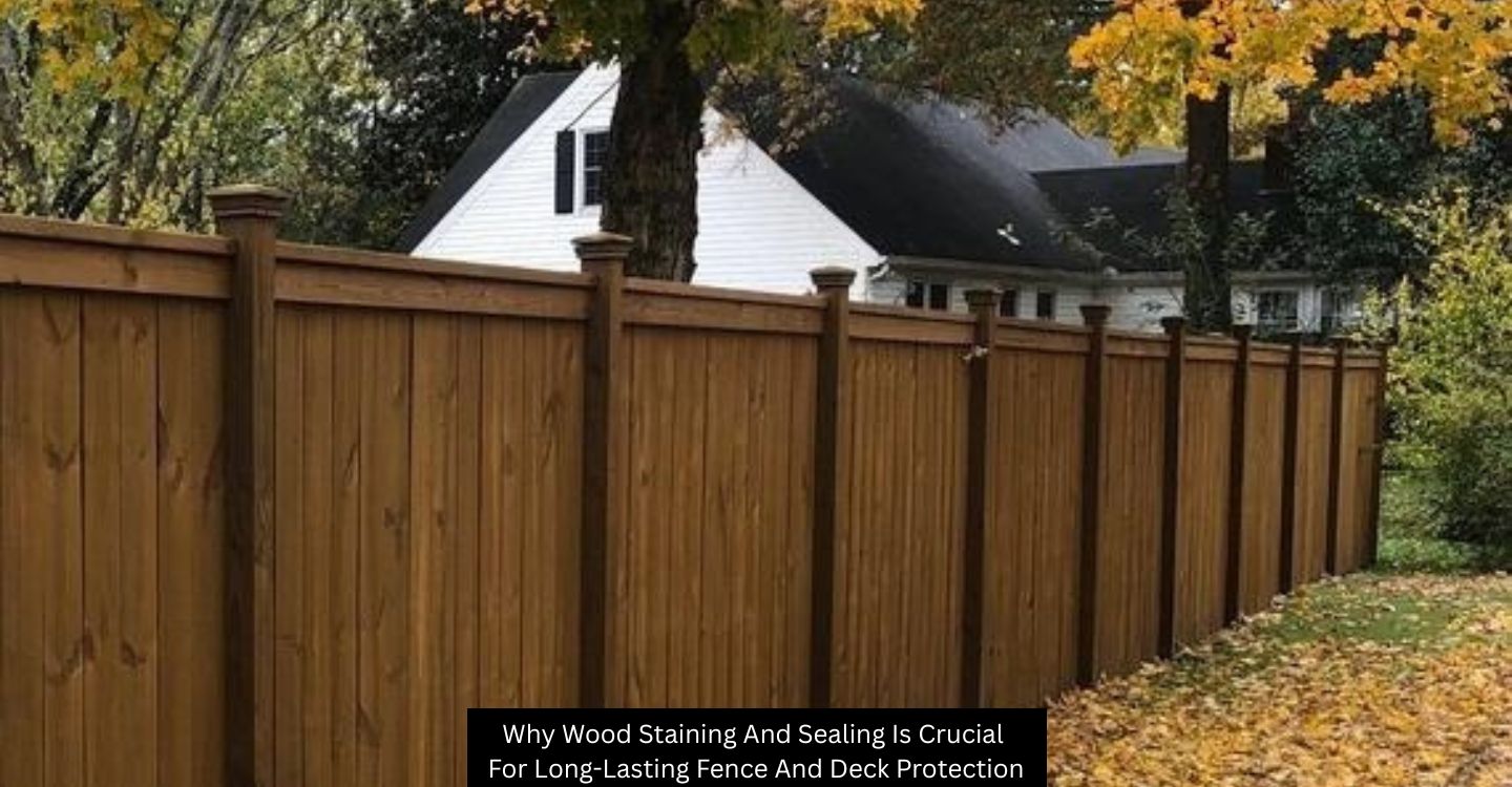 Why Wood Staining And Sealing Is Crucial For Long-Lasting Fence And Deck Protection